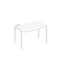 А4 Б2 061 БП (Белый премиум/Белый) Стол эргономичный левый "Техно" на металлокаркасе DUE