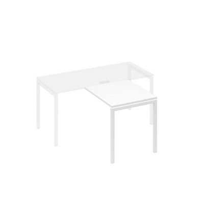 А4 Б2 073 БП (Белый премиум/Белый) Брифинг-приставка с каркасом DUE