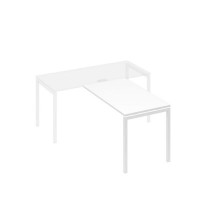 А4 Б2 074 БП (Белый премиум/Белый) Брифинг-приставка с каркасом DUE