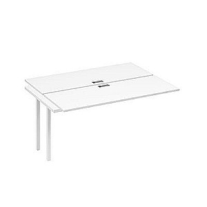 А4 Б2 172-1 БП (Белый премиум/Белый) Секция станции на металлокаркасе DUE 2х160