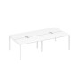 А4 Б2 174-2 БП (Белый премиум/Белый) Рабочая станция на металлокаркасе DUE 4х140