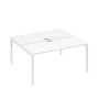 А4 Б2 175 БП (Белый премиум/Белый) Рабочая станция на каркасе DUE столы 2х160