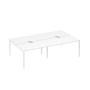 А4 Б2 177-2 БП (Белый премиум/Белый) Рабочая станция металлокаркас DUE 4х140