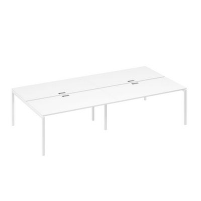 А4 Б2 178-2 БП (Белый премиум/Белый) Рабочая станция металлокаркас DUE 4х160