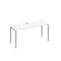 А4 С2 005 БП (Белый премиум/Серый) Стол письменный на металлокаркасе DUE