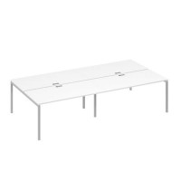 А4 С2 178-2 БП (Белый премиум/Серый) Рабочая станция металлокаркас DUE 4х160