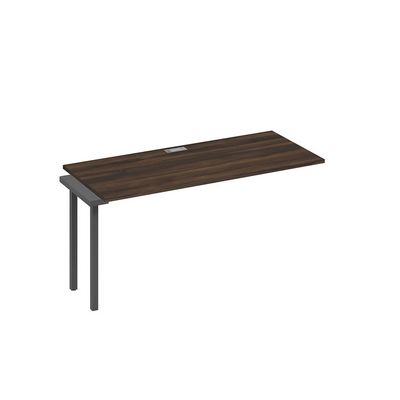 А4 А2 015-1 ДР (Дуб ристретто/Антрацит) Секция стола 160 рабочей станции на каркасе DUE