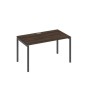 А4 А2 024 ДР (Дуб ристретто/Антрацит) Стол письменный на металлокаркасе DUE