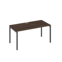 А4 А2 025 ДР (Дуб ристретто/Антрацит) Стол письменный на металлокаркасе DUE