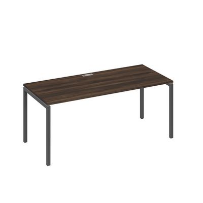 А4 А2 026 ДР (Дуб ристретто/Антрацит) Стол письменный на металлокаркасе DUE