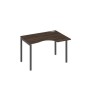 А4 А2 042 ДР (Дуб ристретто/Антрацит) Стол эргономичный правый "Классика" на металлокаркасе DUE