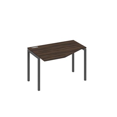 А4 А2 051 ДР (Дуб ристретто/Антрацит) Стол эргономичный левый "Техно" на металлокаркасе DUE