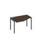 А4 А2 051 ДР (Дуб ристретто/Антрацит) Стол эргономичный левый "Техно" на металлокаркасе DUE