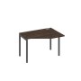 А4 А2 052 ДР (Дуб ристретто/Антрацит) Стол эргономичный правый "Техно" на металлокаркасе DUE