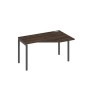 А4 А2 054 ДР (Дуб ристретто/Антрацит) Стол эргономичный правый "Техно" на металлокаркасе DUE