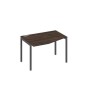А4 А2 061 ДР (Дуб ристретто/Антрацит) Стол эргономичный левый "Техно" на металлокаркасе DUE