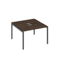 А4 А2 170 ДР (Дуб ристретто/Антрацит) Рабочая станция на каркасе DUE столы 2х120