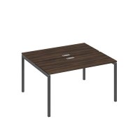 А4 А2 171 ДР (Дуб ристретто/Антрацит) Рабочая станция на каркасе DUE столы 2х140