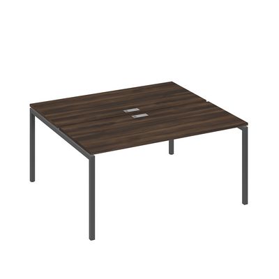 А4 А2 175 ДР (Дуб ристретто/Антрацит) Рабочая станция на каркасе DUE столы 2х160