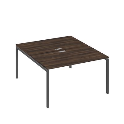 А4 А2 177 ДР (Дуб ристретто/Антрацит) Рабочая станция на каркасе DUE столы 2х140