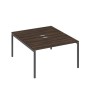 А4 А2 177 ДР (Дуб ристретто/Антрацит) Рабочая станция на каркасе DUE столы 2х140