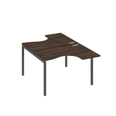 А4 А2 180 ДР (Дуб ристретто/Антрацит) Рабочая станция опоры DUE столы 2х120 Классика