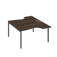 А4 А2 184 ДР (Дуб ристретто/Антрацит) Рабочая станция опоры DUE столы 2х140 Классика