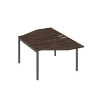 А4 А2 186 ДР (Дуб ристретто/Антрацит) Рабочая станция опоры DUE со столами Техно 2х120