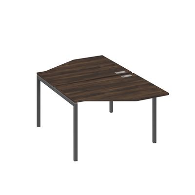 А4 А2 186 ДР (Дуб ристретто/Антрацит) Рабочая станция опоры DUE со столами Техно 2х120