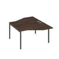 А4 А2 187 ДР (Дуб ристретто/Антрацит) Рабочая станция опоры DUE со столами Техно 2х140