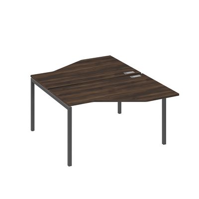 А4 А2 187 ДР (Дуб ристретто/Антрацит) Рабочая станция опоры DUE со столами Техно 2х140