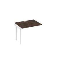 А4 Б2 022-1 ДР (Дуб ристретто/Белый) Секция стола 100 рабочей станции на каркасе DUE