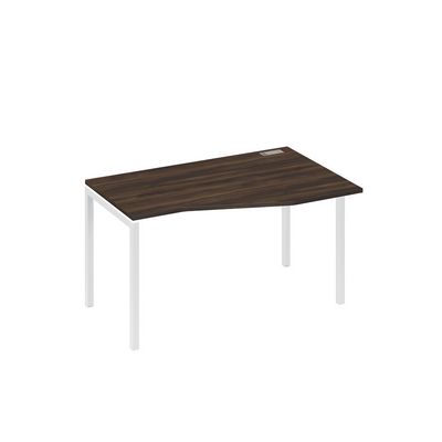 А4 Б2 064 ДР (Дуб ристретто/Белый) Стол эргономичный правый "Техно" на металлокаркасе DUE