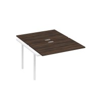 А4 Б2 176-1 ДР (Дуб ристретто/Белый) Секция станции на металлокаркасе DUE 2х120