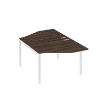 А4 Б2 186 ДР (Дуб ристретто/Белый) Рабочая станция опоры DUE со столами Техно 2х120