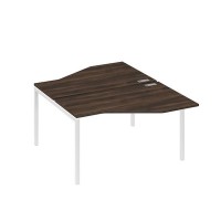 А4 Б2 187 ДР (Дуб ристретто/Белый) Рабочая станция опоры DUE со столами Техно 2х140