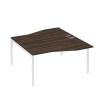 А4 Б2 191 ДР (Дуб ристретто/Белый) Рабочая станция каркас DUE столы 2х160 Техно