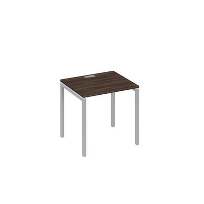 А4 С2 011 ДР (Дуб ристретто/Серый) Стол письменный на металлокаркасе DUE