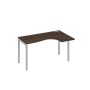 А4 С2 034 ДР (Дуб ристретто/Серый) Стол эргономичный правый "Классика" на металлокаркасе DUE
