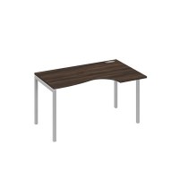А4 С2 044 ДР (Дуб ристретто/Серый) Стол эргономичный правый "Классика" на металлокаркасе DUE