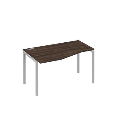А4 С2 063 ДР (Дуб ристретто/Серый) Стол эргономичный левый "Техно" на металлокаркасе DUE