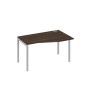 А4 С2 064 ДР (Дуб ристретто/Серый) Стол эргономичный правый "Техно" на металлокаркасе DUE