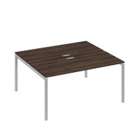 А4 С2 175 ДР (Дуб ристретто/Серый) Рабочая станция на каркасе DUE столы 2х160