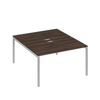 А4 С2 177 ДР (Дуб ристретто/Серый) Рабочая станция на каркасе DUE столы 2х140