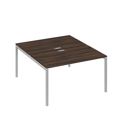 А4 С2 177 ДР (Дуб ристретто/Серый) Рабочая станция на каркасе DUE столы 2х140