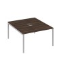 А4 С2 177 ДР (Дуб ристретто/Серый) Рабочая станция на каркасе DUE столы 2х140