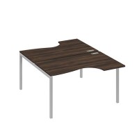 А4 С2 184 ДР (Дуб ристретто/Серый) Рабочая станция опоры DUE столы 2х140 Классика