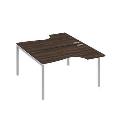 А4 С2 184 ДР (Дуб ристретто/Серый) Рабочая станция опоры DUE столы 2х140 Классика