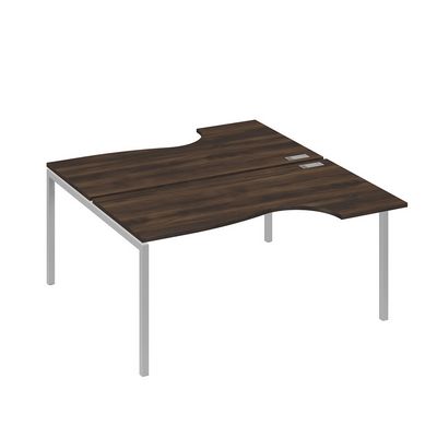 А4 С2 185 ДР (Дуб ристретто/Серый) Рабочая станция опоры DUE столы 2х160 Классика