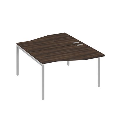 А4 С2 190 ДР (Дуб ристретто/Серый) Рабочая станция каркас DUE столы 2х140 Техно